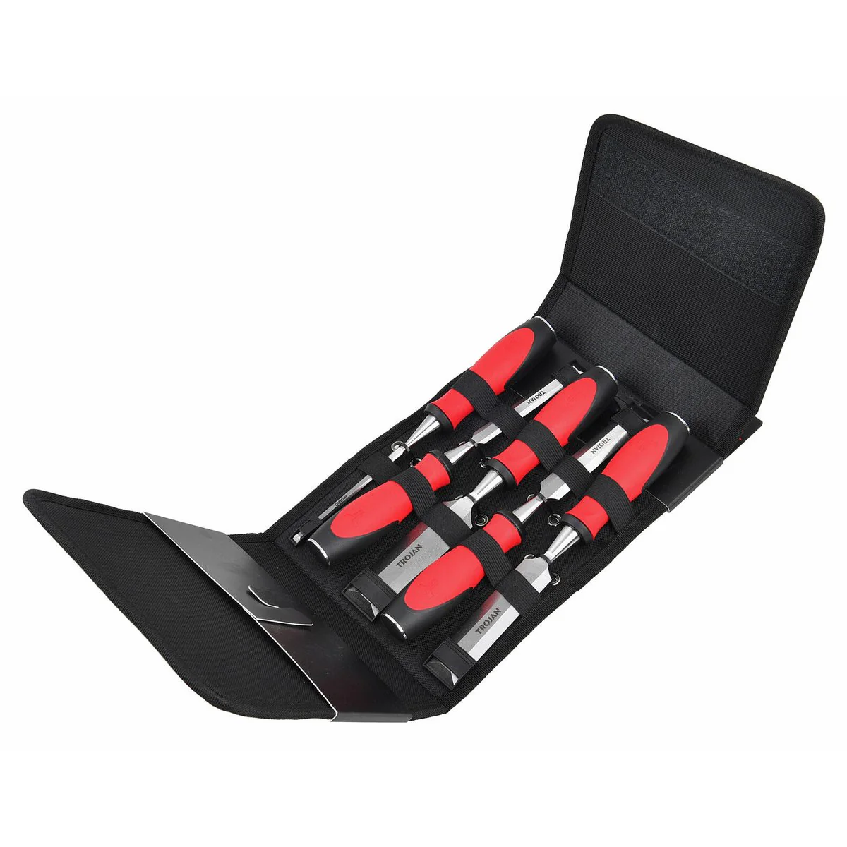 Trojan 5 Piece Chisel Set - 6mm to 32mm - Ergonomic Grip - Durable Steel - Image 3