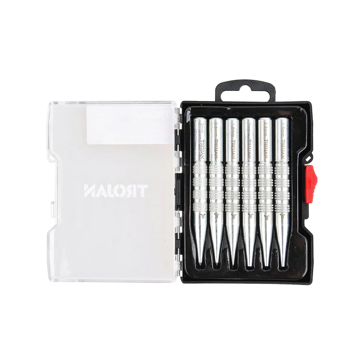 Trojan 6 Piece Centre and Nail Punch Set - 1.5mm, 2.5mm, 3mm - Durable - Image 2
