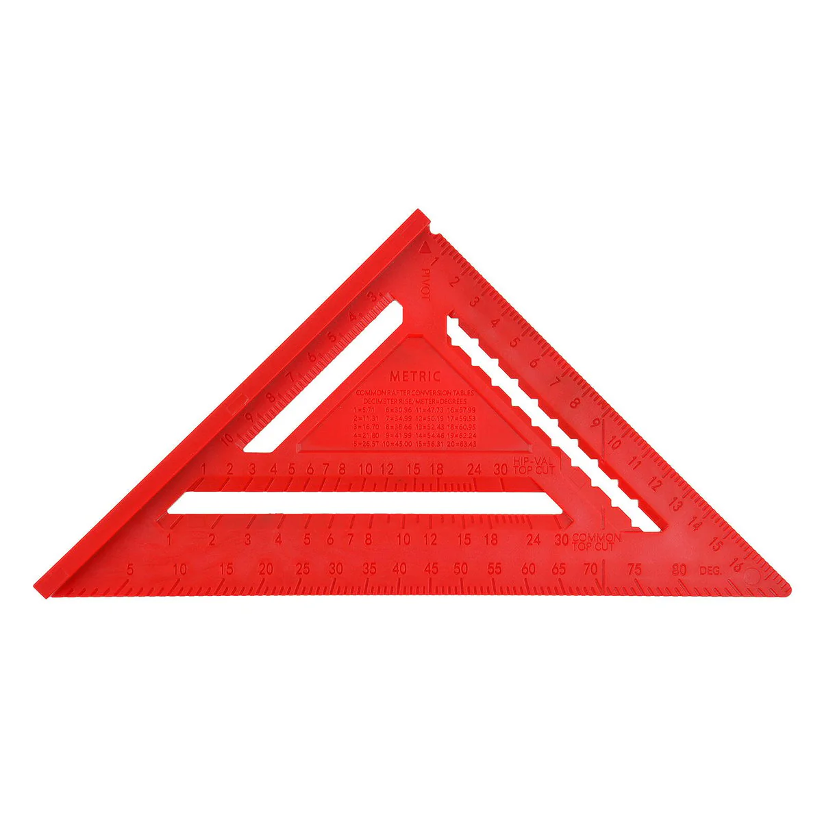 Trojan 7 Inch Rafter Square - Lightweight Poly - Metric Markings - Durable - Image 2