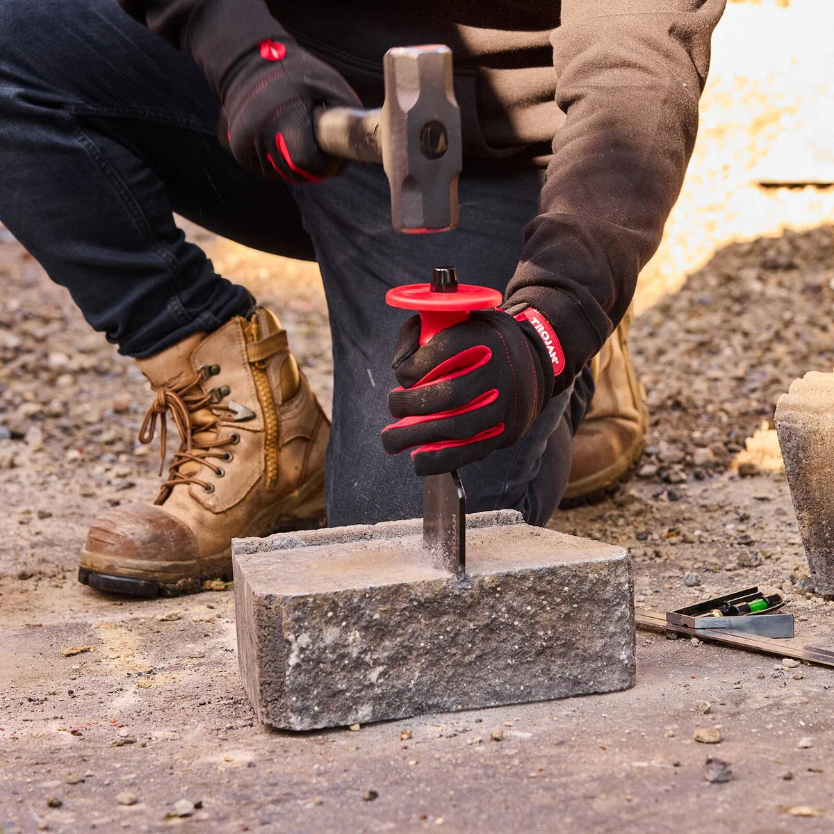 Trojan Brick Bolster - 115mm - Durable Drop Forged Steel - Ergonomic Handle - Image 3