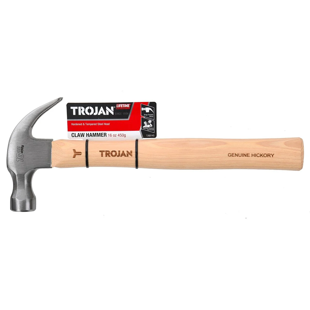 Trojan 16oz Timber Claw Hammer - 450g - Hardened Carbon Steel - Image 5