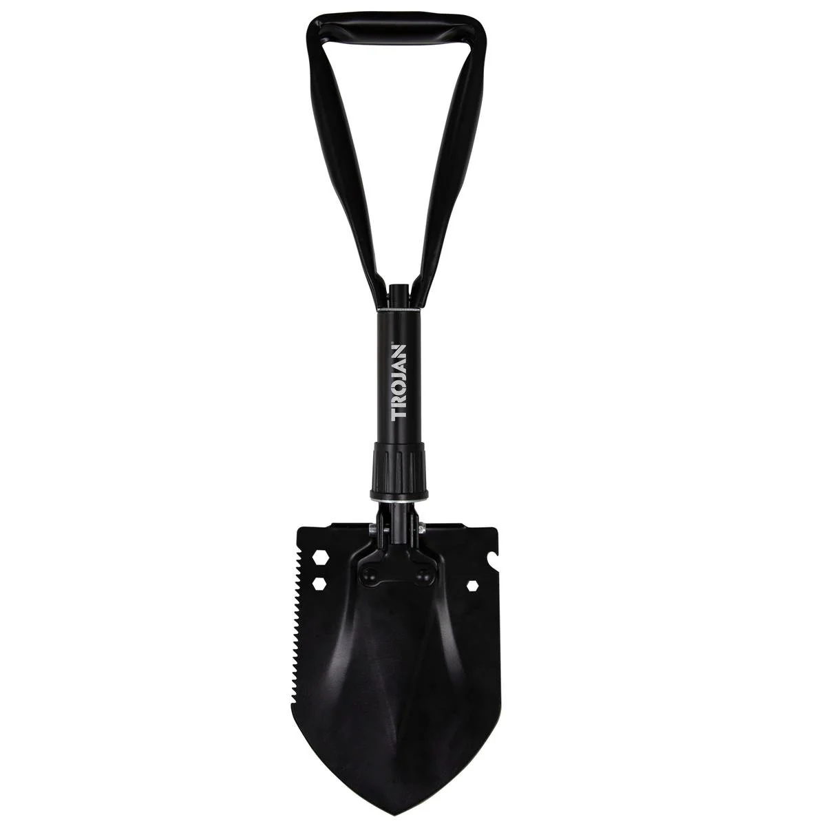 Trojan Folding Camping Shovel - Steel - 180mm x 350mm - Carry Bag Included