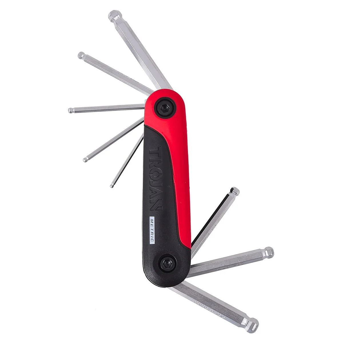 Trojan 8 Piece Metric Hex Key Set - 2mm to 8mm - Red and Black - Image 4