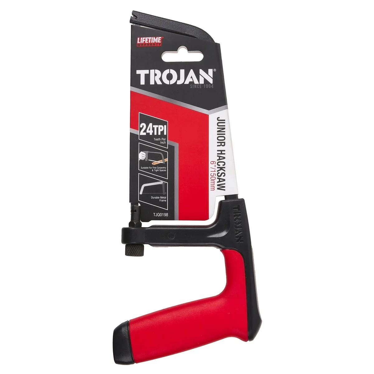 Trojan Junior Hack Saw - 150mm - Metal Frame - Comfortable Grip - Image 3