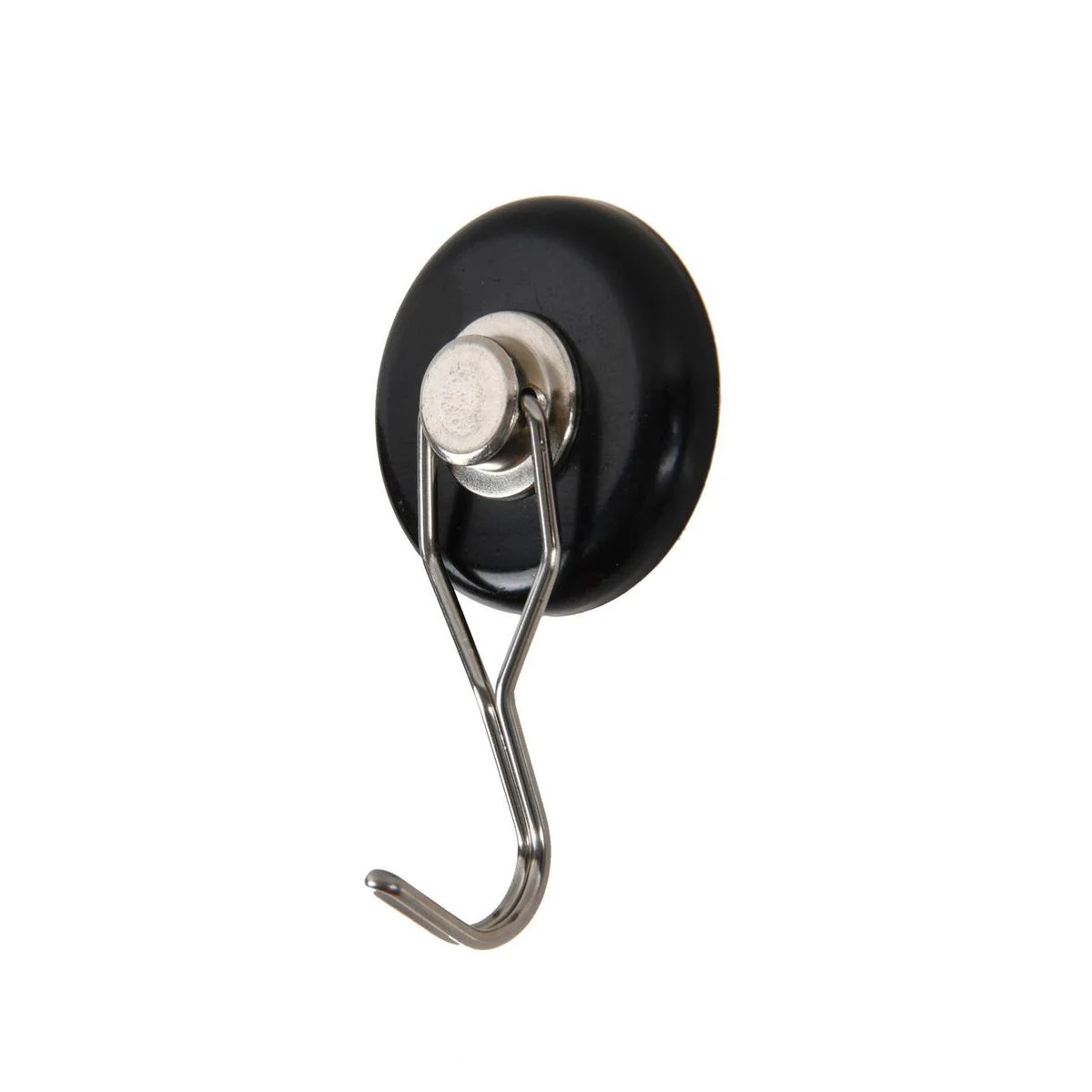 Trojan Magnetic Hook - 1.5kg Capacity - 360° Swivel - Black