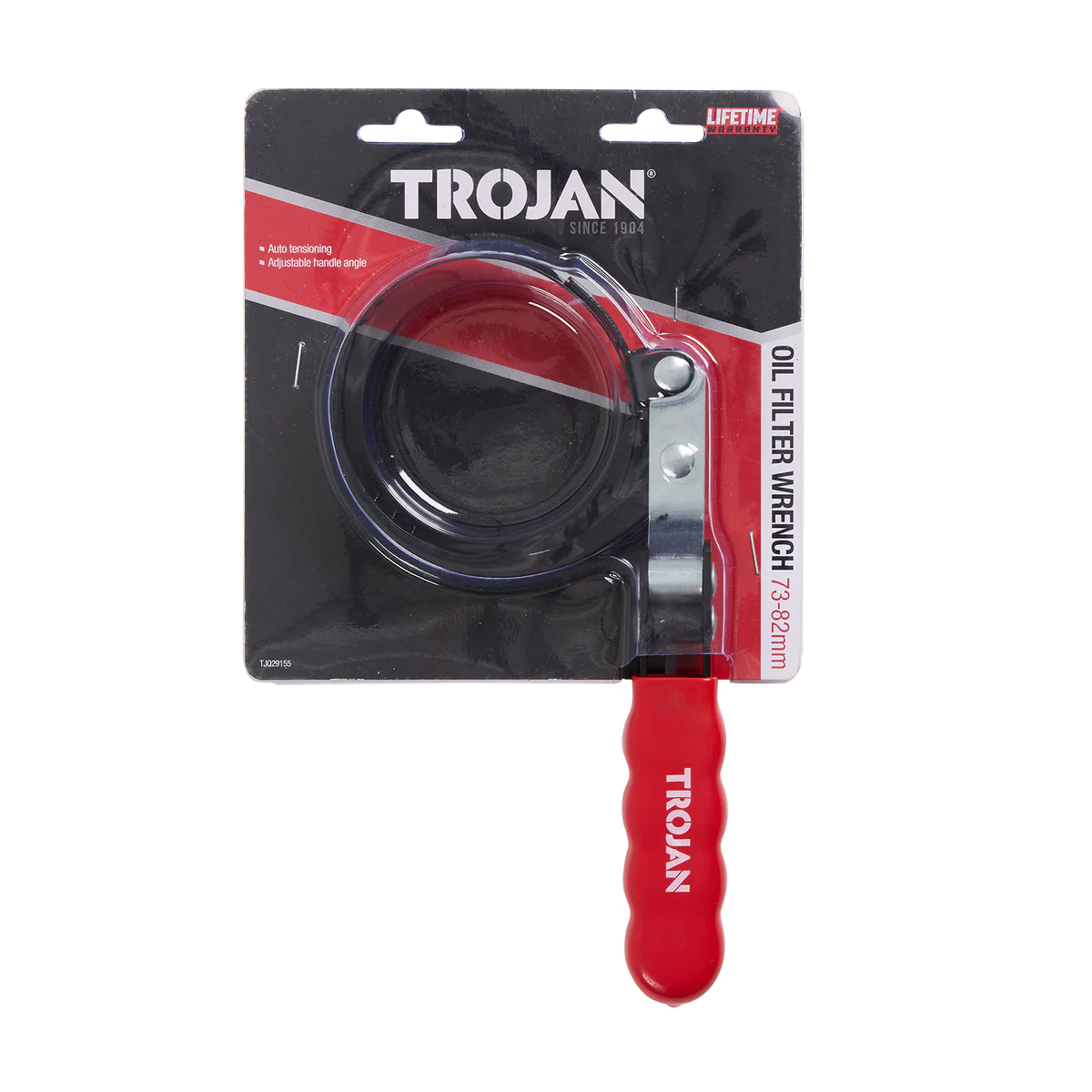 Trojan Oil Filter Wrench - 73mm to 82mm - Auto Tensioning - Adjustable Handle - Image 2