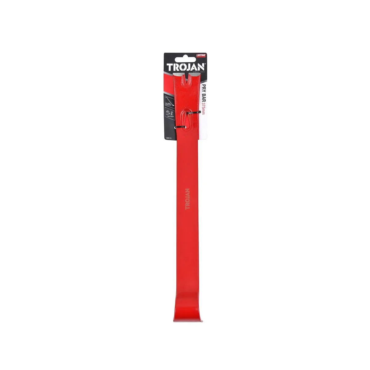 Trojan Pry Bar - 375mm - Carbon Steel - Durable - Nail Puller Ends