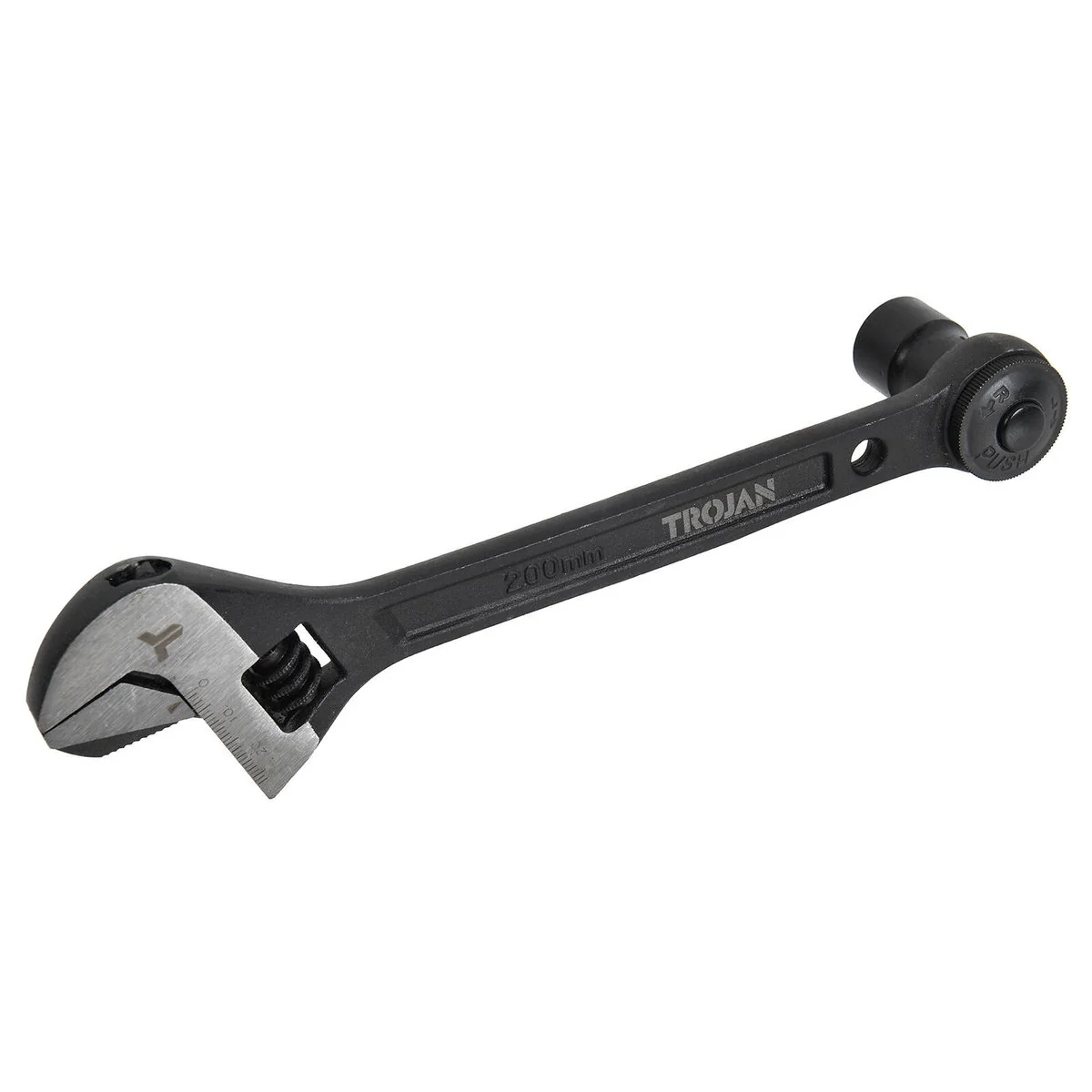 Trojan Ratcheting Wrench Set 11 Piece - 3-in-1 Tool - Chrome Vanadium Steel - 10-22mm Sockets - Image 5