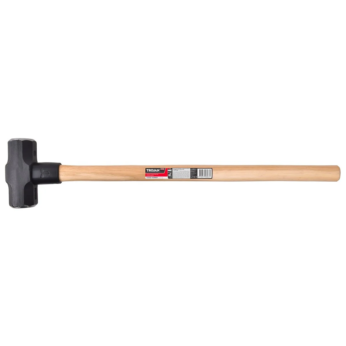 Trojan 12lb Sledge Hammer - 5.4kg Carbon Steel Head - Hickory Handle - Image 4
