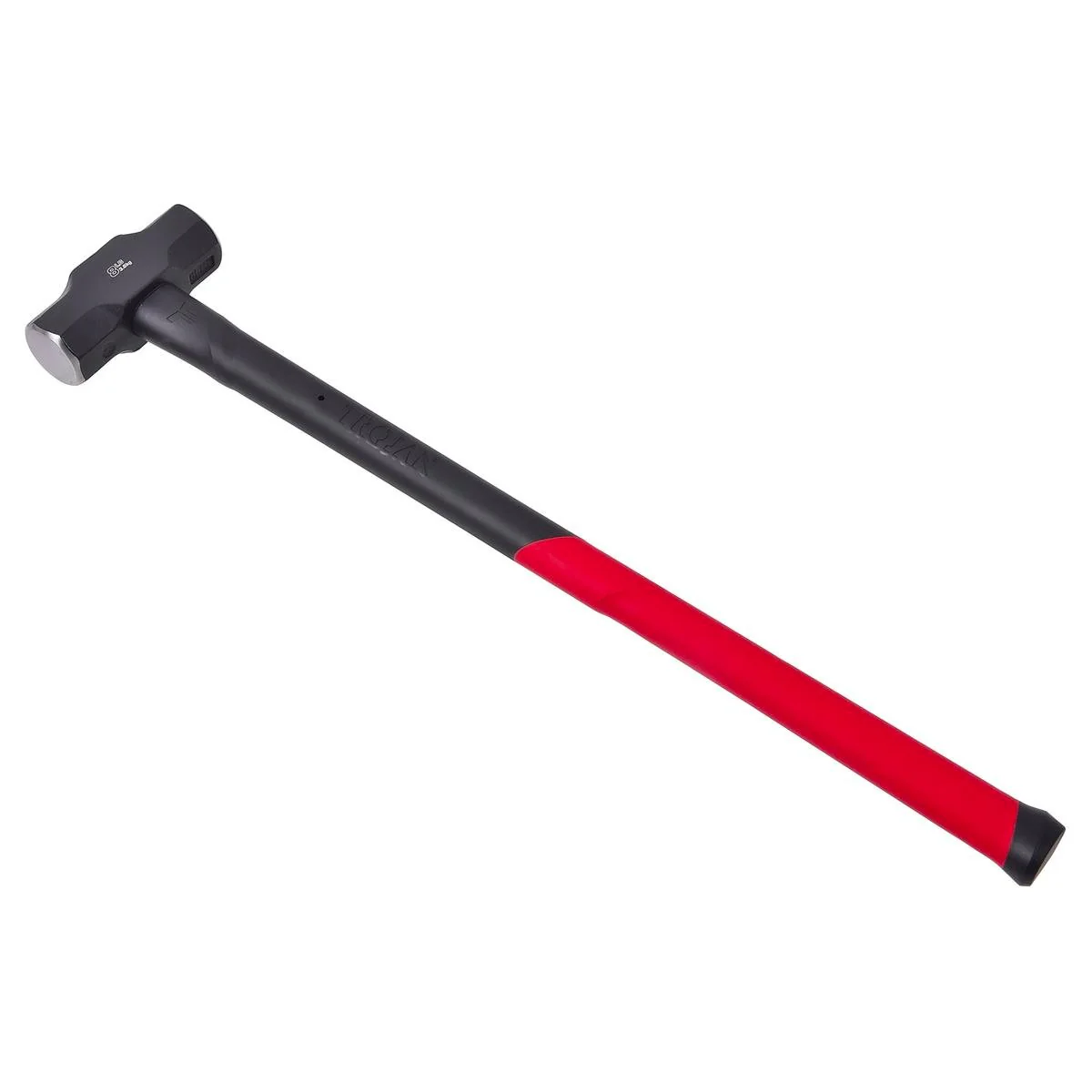 Trojan 8lb Fibreglass Sledge Hammer - 4.79kg - Red and Black