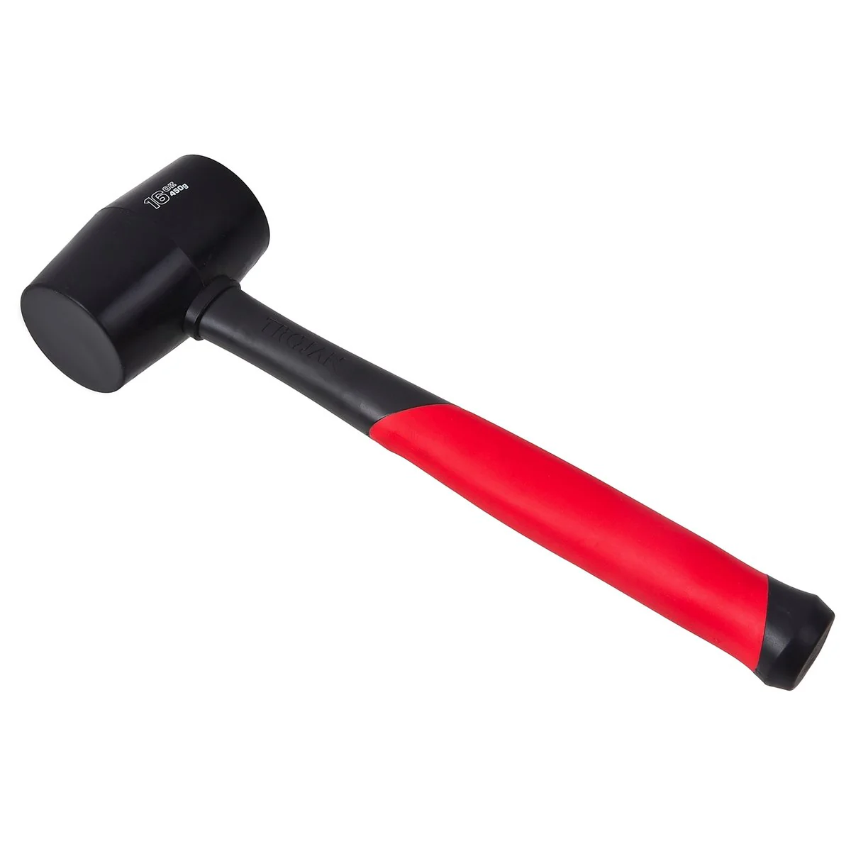 Trojan 16oz 450g Black Fibreglass Rubber Mallet - Durable Tool for D.I.Y. - Image 3