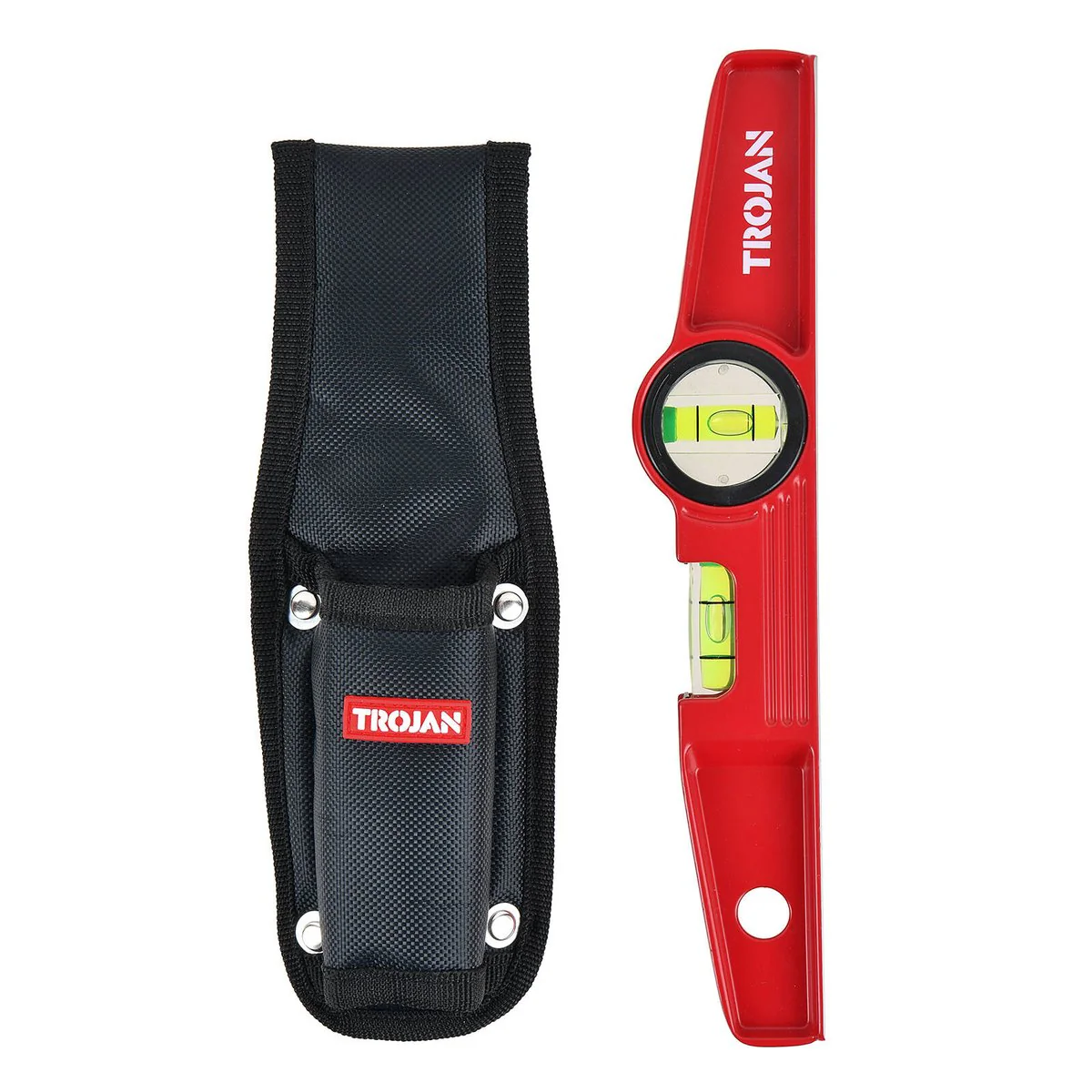 Trojan Torpedo Level with Pouch - 250mm - Durable - Magnetic - Accurate