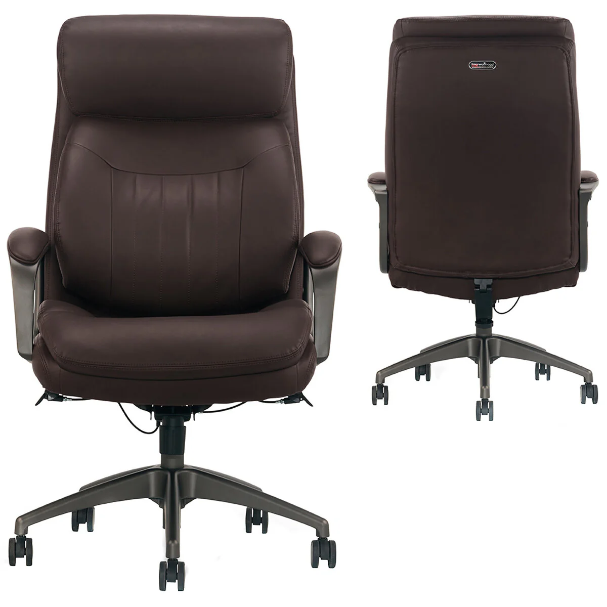True Wellness Executive Office Chair Magic Back Technology Brown 51904-BRN 158kg Capacity - Image 2