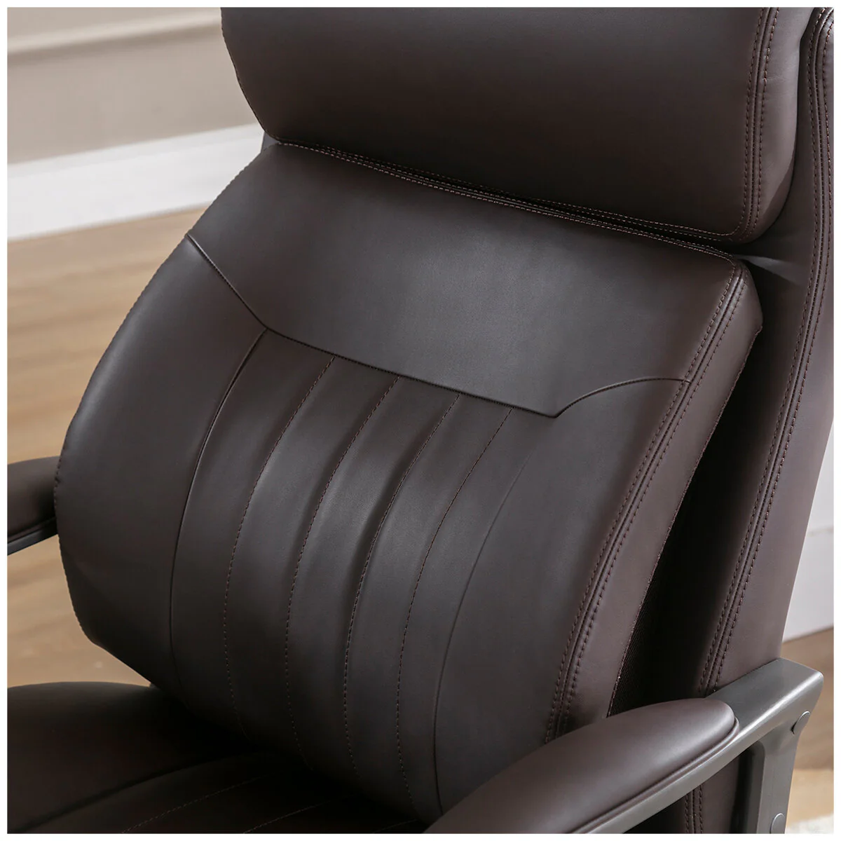True Wellness Executive Office Chair Magic Back Technology Brown 51904-BRN 158kg Capacity - Image 5