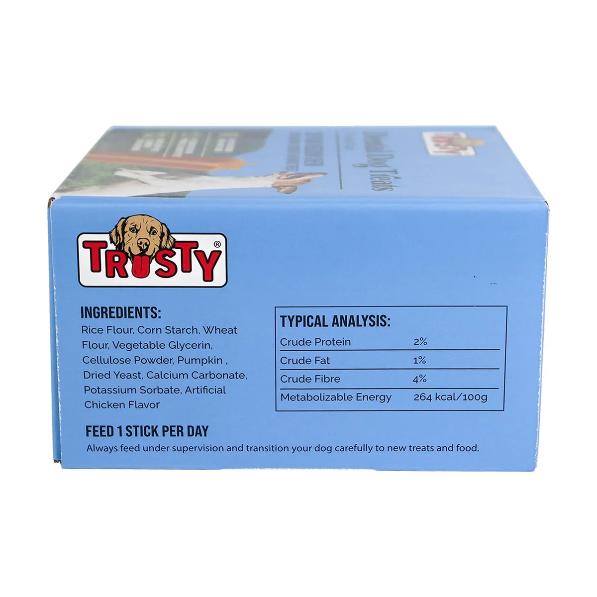 Trusty Star Shaped Chicken Flavoured Medium Chew Stick Dog Treats - 28 Pack - 504g - Dental Care - Image 3