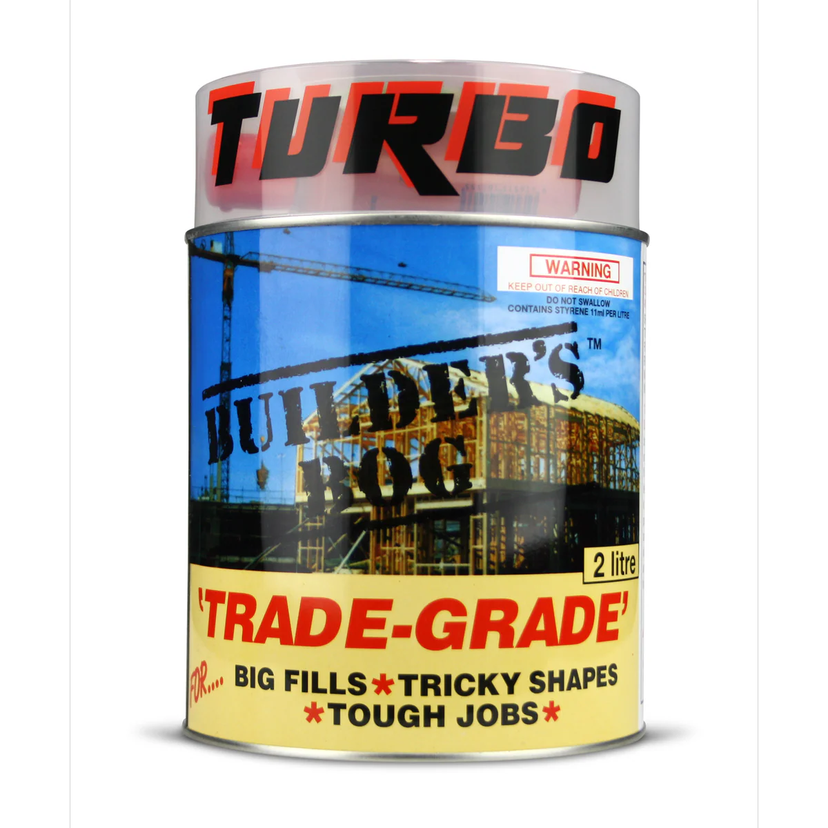 Turbo Builders Bog - 2L - Unsaturated Polyester - Paintable