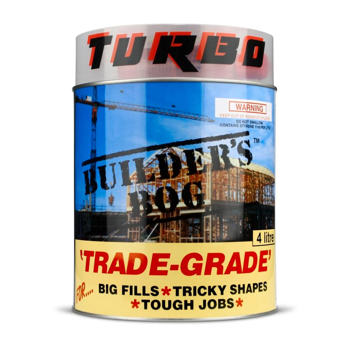 Turbo Builders Bog - 4L - Unsaturated Polyester - Paintable