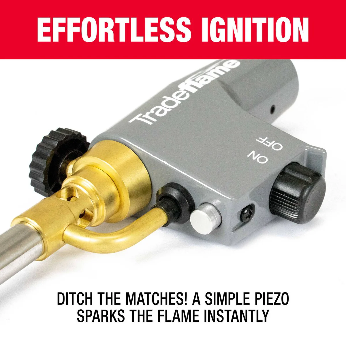 Turbo Cyclone Torch - Heating Tool - 45mm x 115mm x 190mm - Multi-Fuel Compatible - Image 3