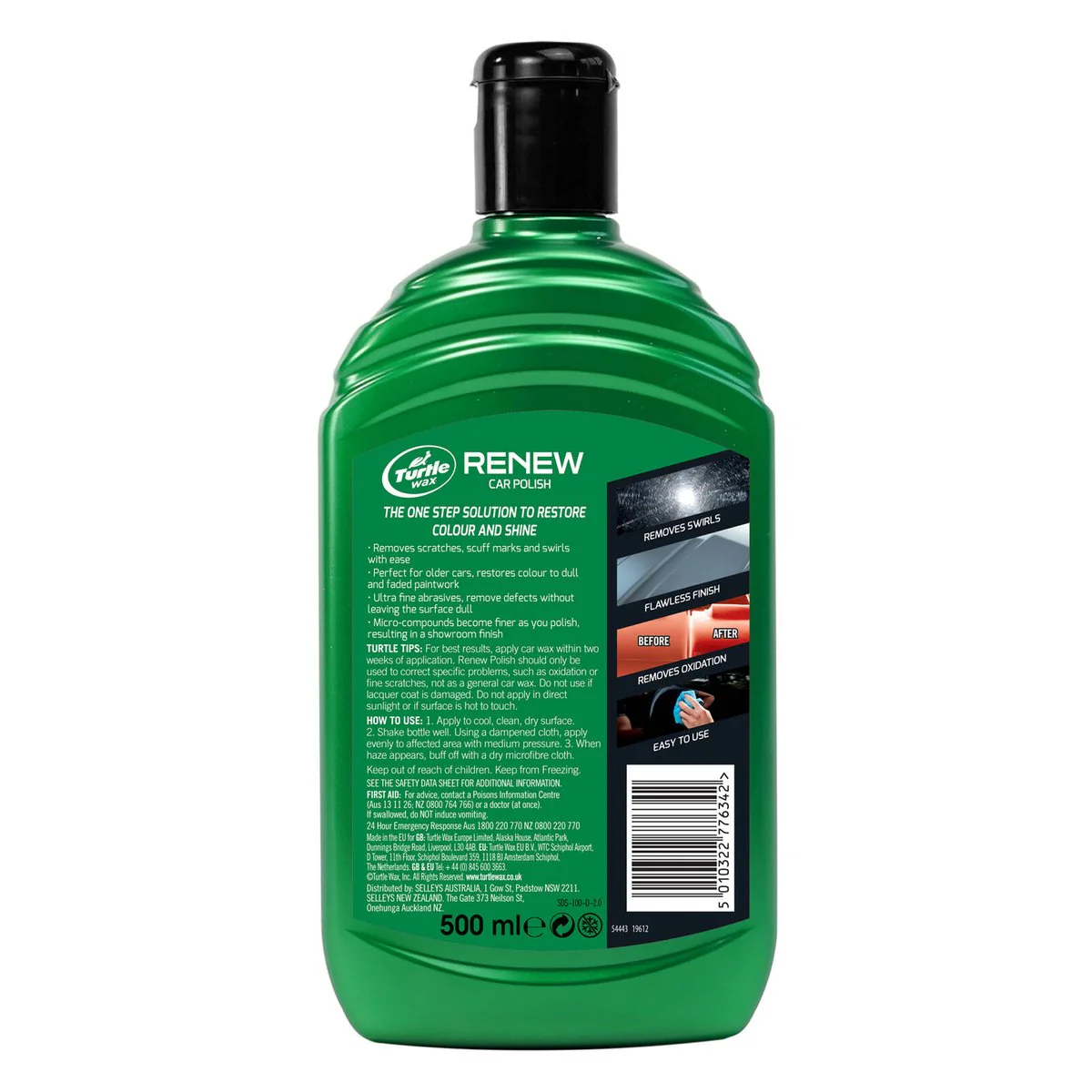 Turtle Wax Renew Liquid Polish 500ml - Removes Swirls & Scratches - Image 2