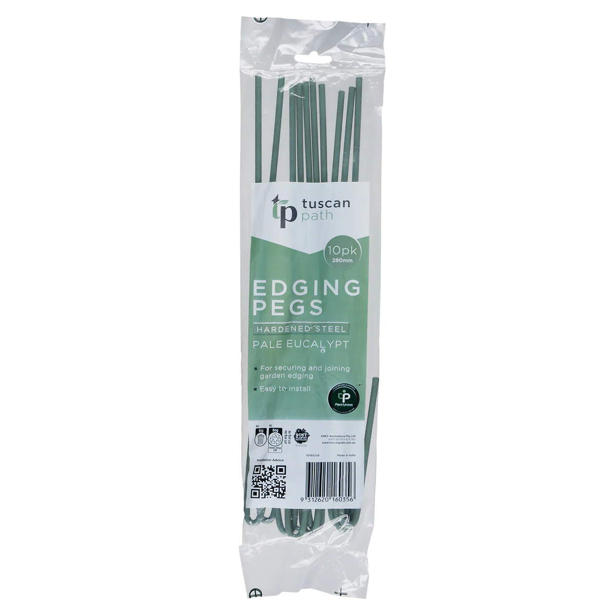 Tuscan Path Eucalypt Garden Edging Pegs 280mm - 10 Pack - Durable