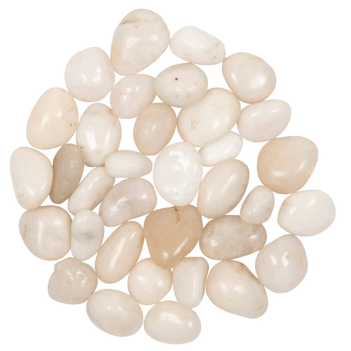 Tuscan Path High Polished White Pebbles 1.5kg - 10-20mm Decorative Stones