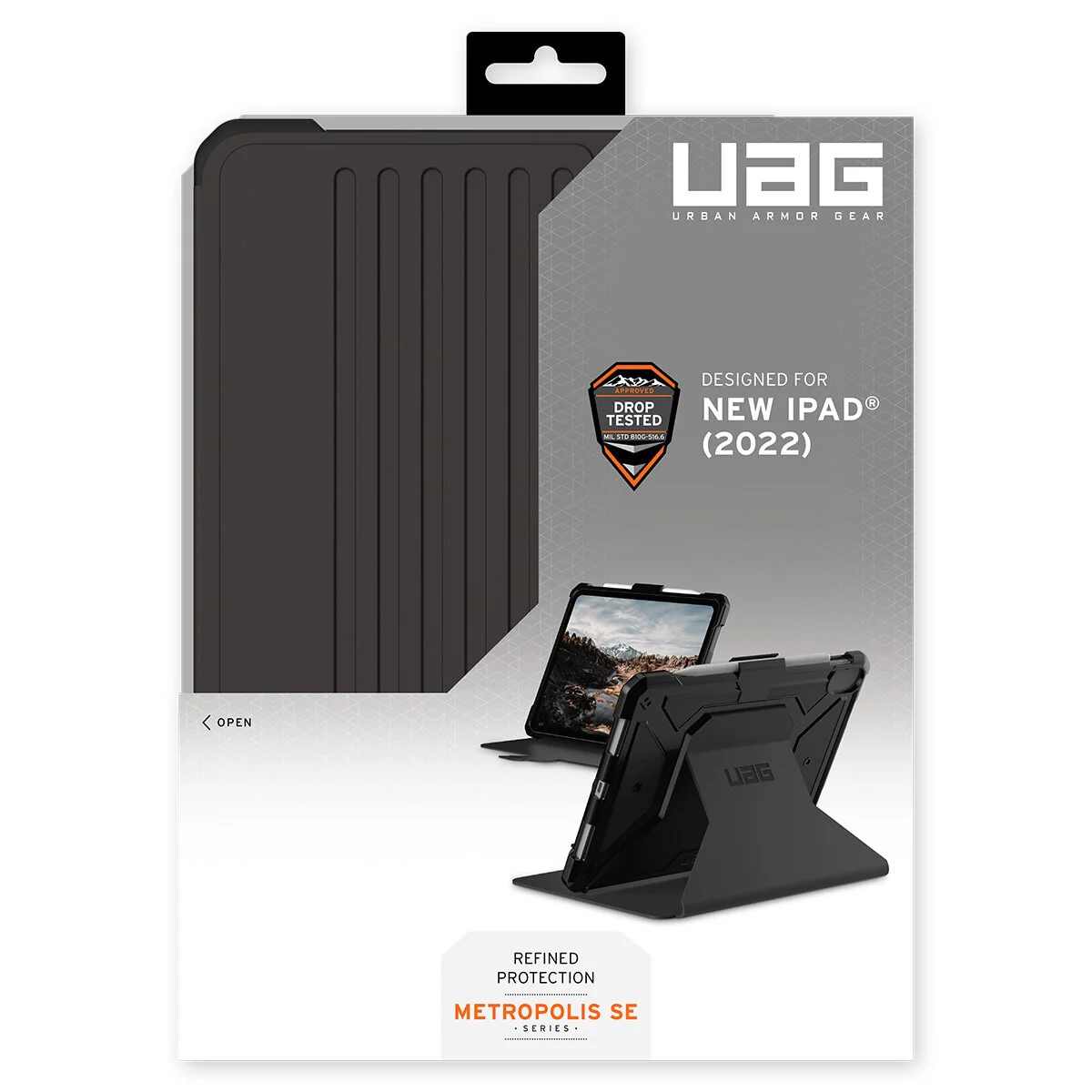 UAG Metropolis SE iPad 10th Gen Folio Rugged Case Black Durable - Image 8