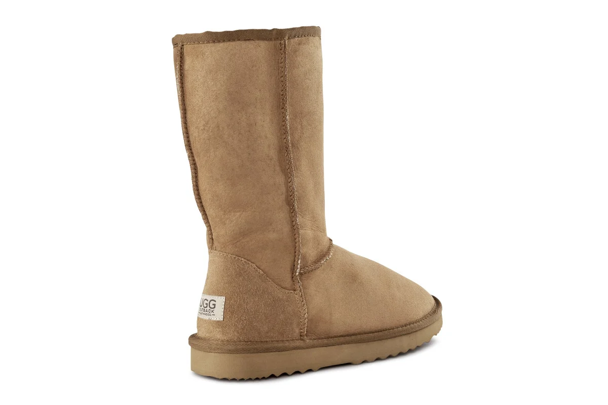 UGG Outback Premium Australian Sheepskin Long Classic Boot Chestnut - Image 4