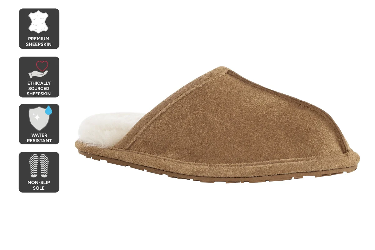 UGG Outback Premium Australian Sheepskin Scuff Slipper (Chestnut)