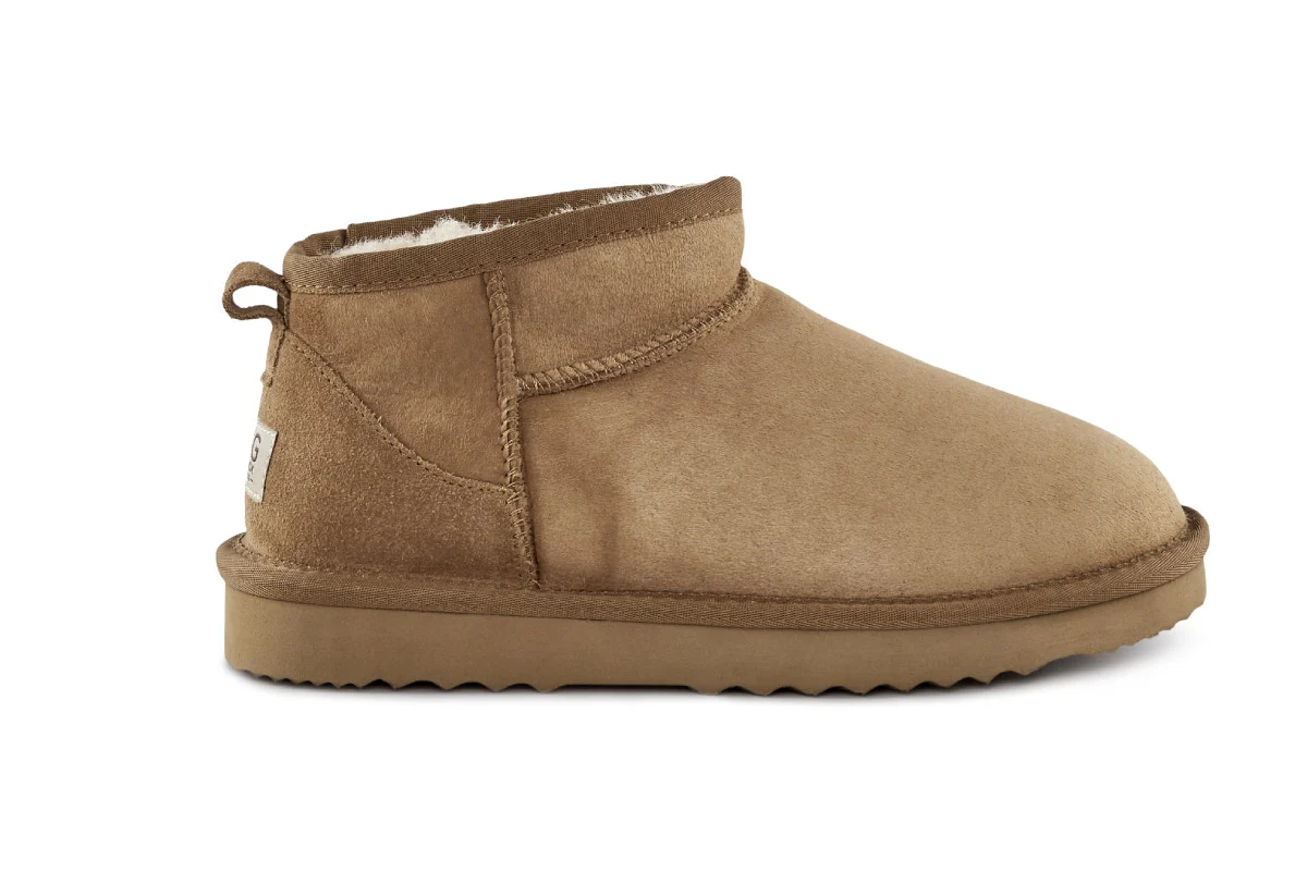 UGG Outback Premium Australian Sheepskin Ultra Mini Boot Chestnut - Image 3