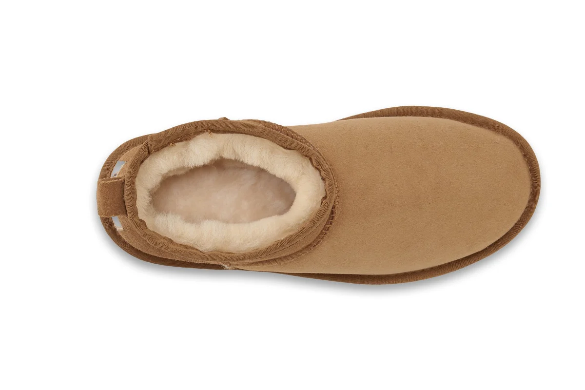 UGG Outback Premium Australian Sheepskin Ultra Mini Boot Chestnut - Image 5