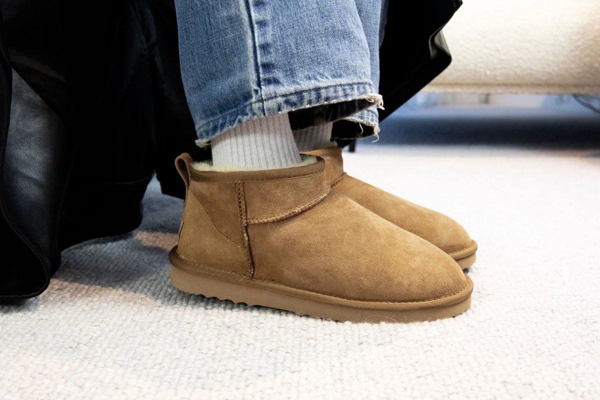 UGG Outback Premium Australian Sheepskin Ultra Mini Boot Chestnut - Image 7
