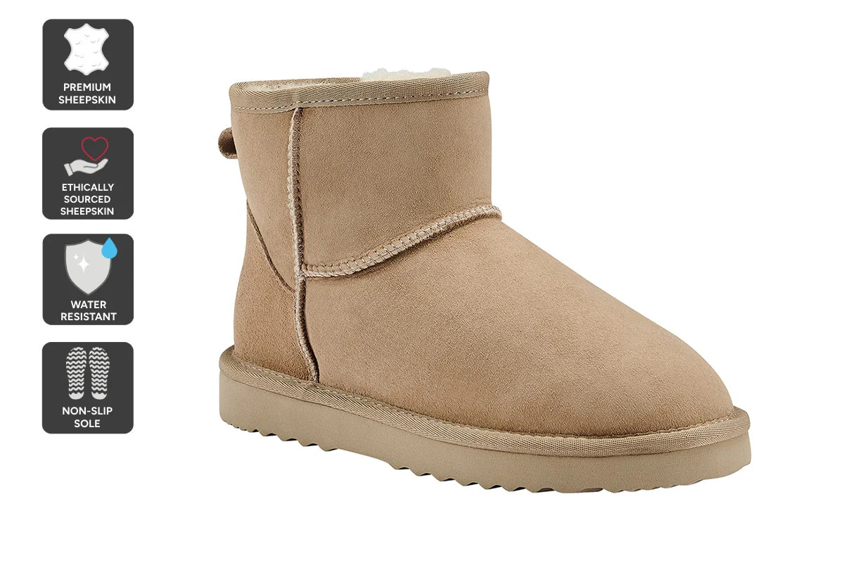 UGG Outback Premium Sheepskin Mini Classic Boot Sand