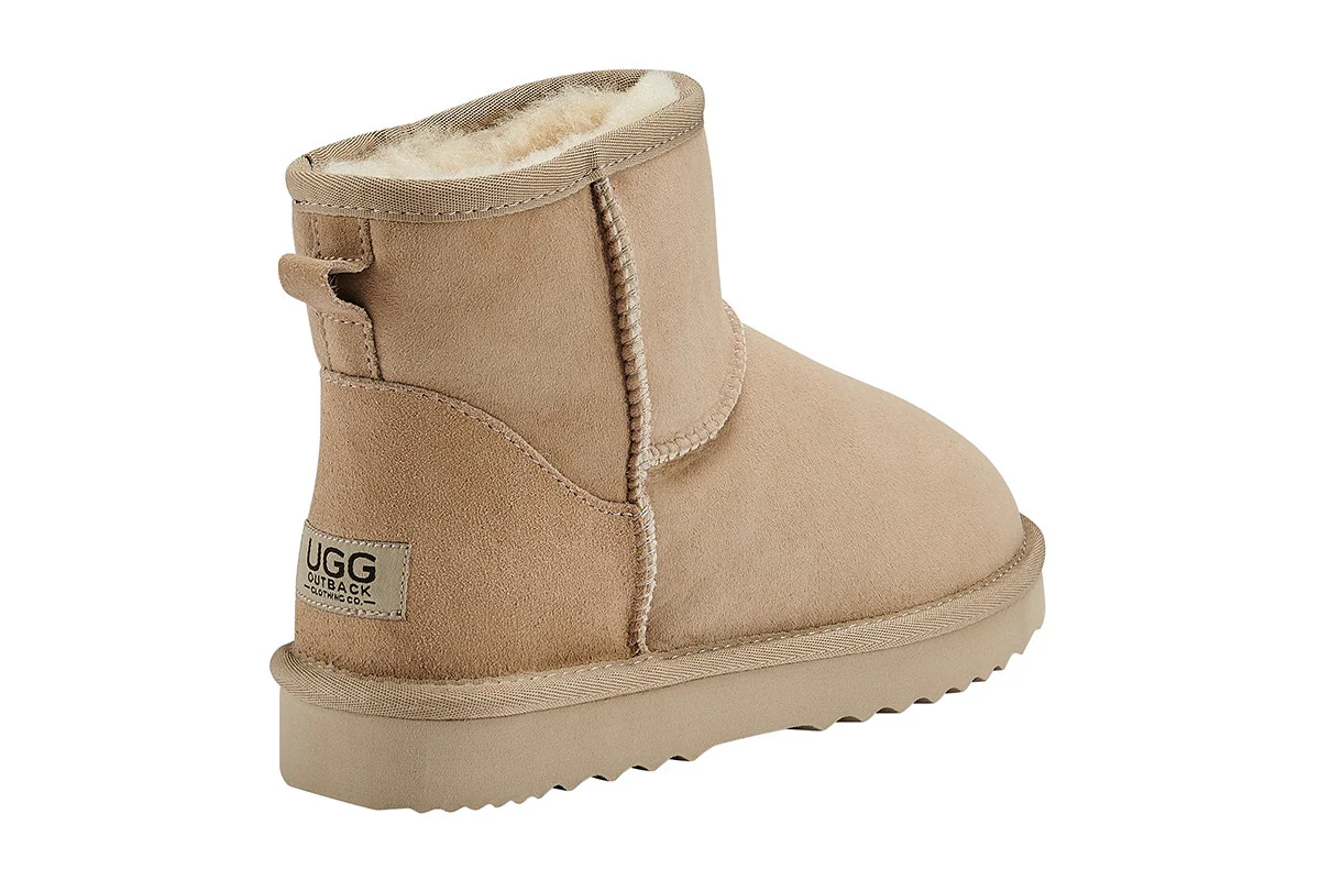 UGG Outback Premium Sheepskin Mini Classic Boot Sand - Image 4