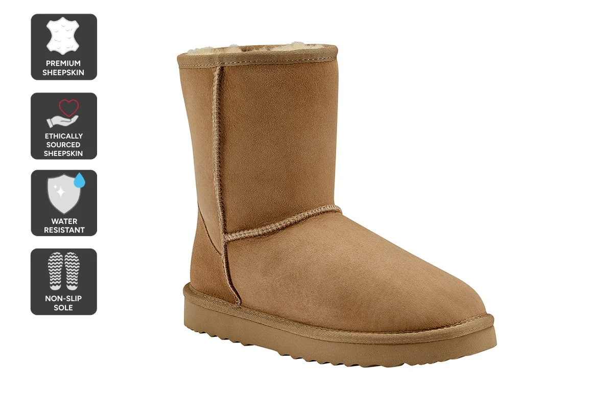 UGG Outback Premium Sheepskin Short Classic Boot Chestnut