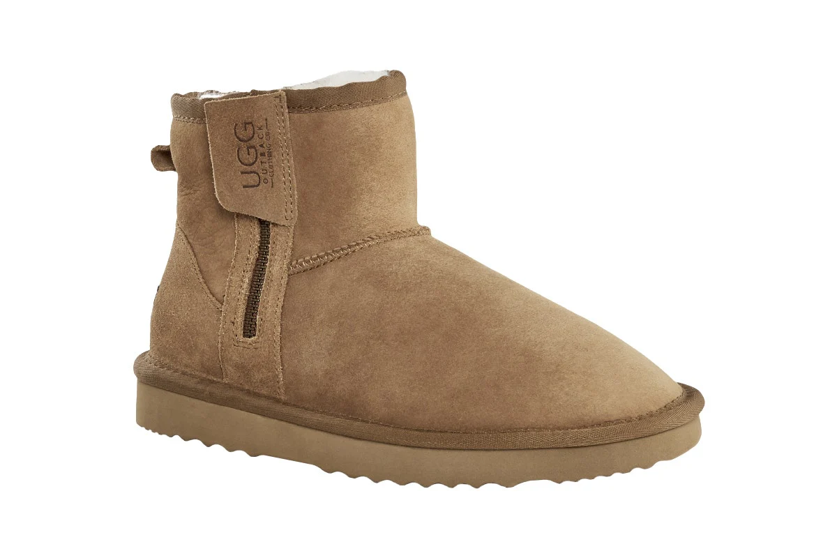 UGG Outback Premium Sheepskin Zip Classic Boot Chestnut - Image 2
