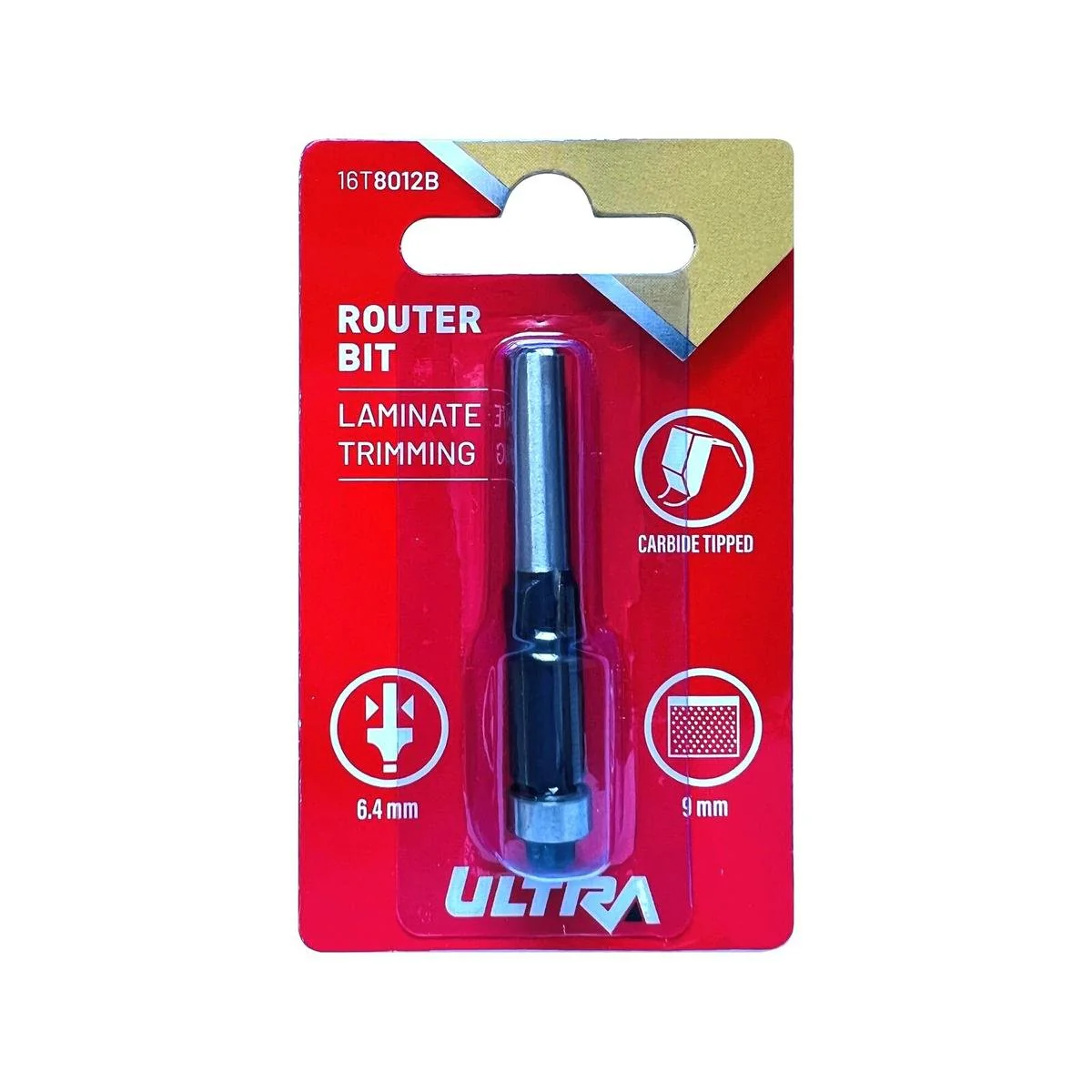 Ultra Flush Trim Router Bit 9mm Diameter Tungsten Carbide Durable