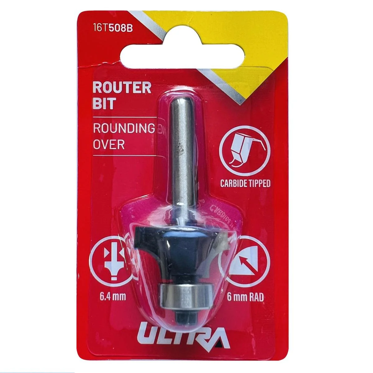 Ultra Router Bit - 6mm Radius - Tungsten Carbide - Durable Design