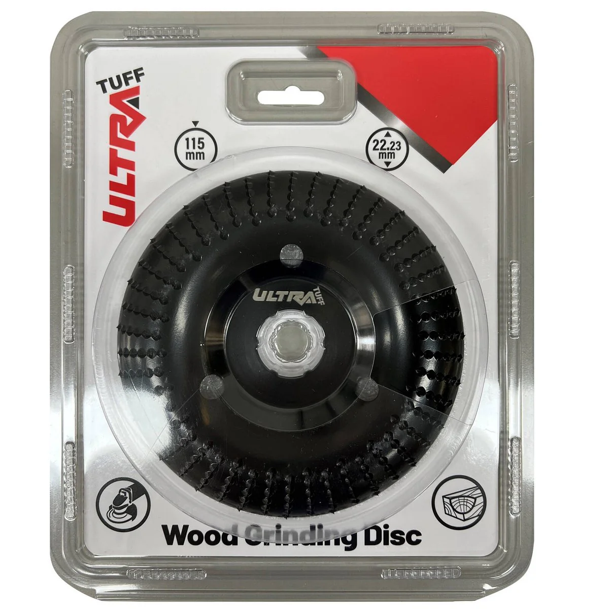 Ultra Tuff Wood Grinding Disc - 115mm - Black - Timber Grinding Tool