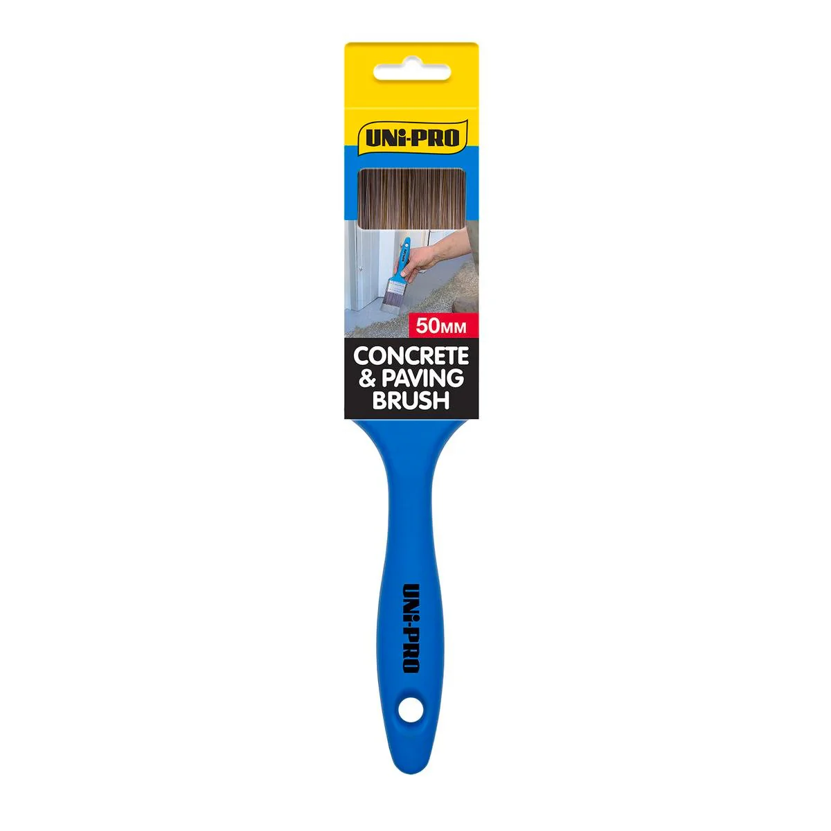 UNi-PRO Concrete & Paving Brush - 50mm - Synthetic Filament - Solvent Resistant