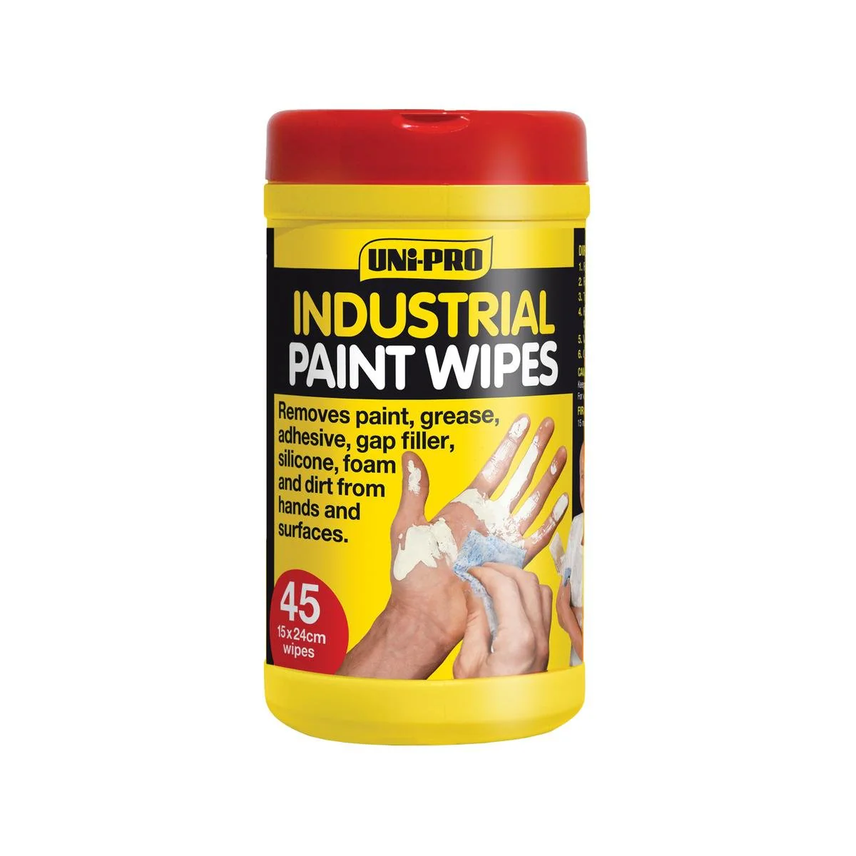 Uni Pro Industrial Hand Wipes - 45 Pack - Two Sided - Cleaning