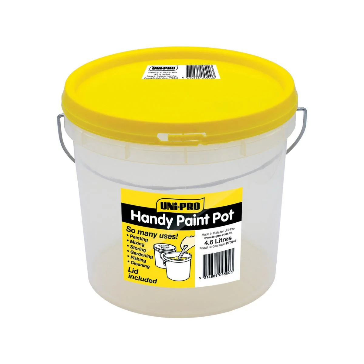 Uni Pro Painters Bucket - 4.6L Plastic - Durable - Multi-Purpose