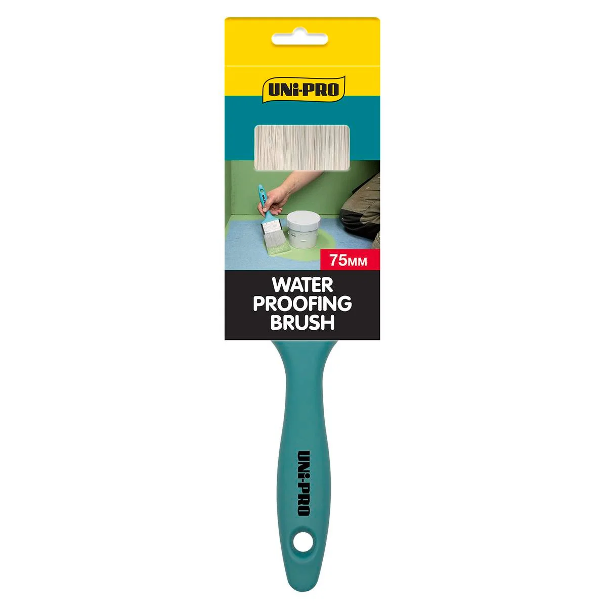 Uni Pro Waterproofing Brush 75mm - Green - UWM75