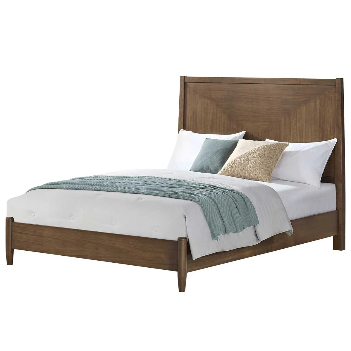 Universal Broadmoore Powell Queen Bed Saddle Brown Rubberwood M23113210 - Image 2