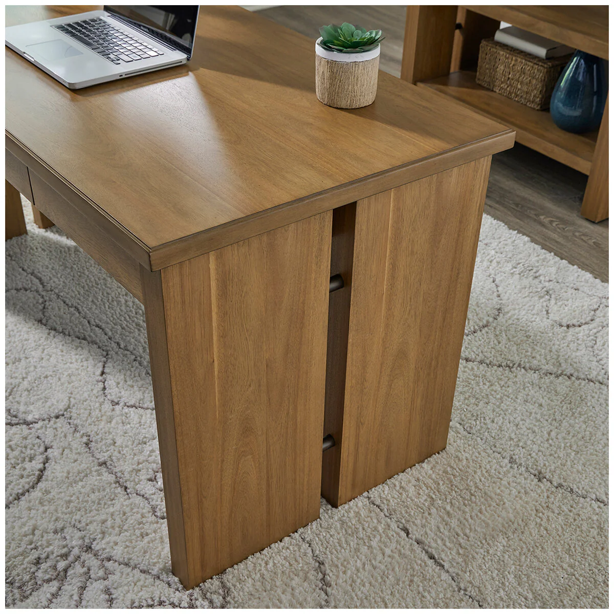 Universal Broadmoore Writing Desk Acacia Rubberwood Veneers M22413415 - Image 6