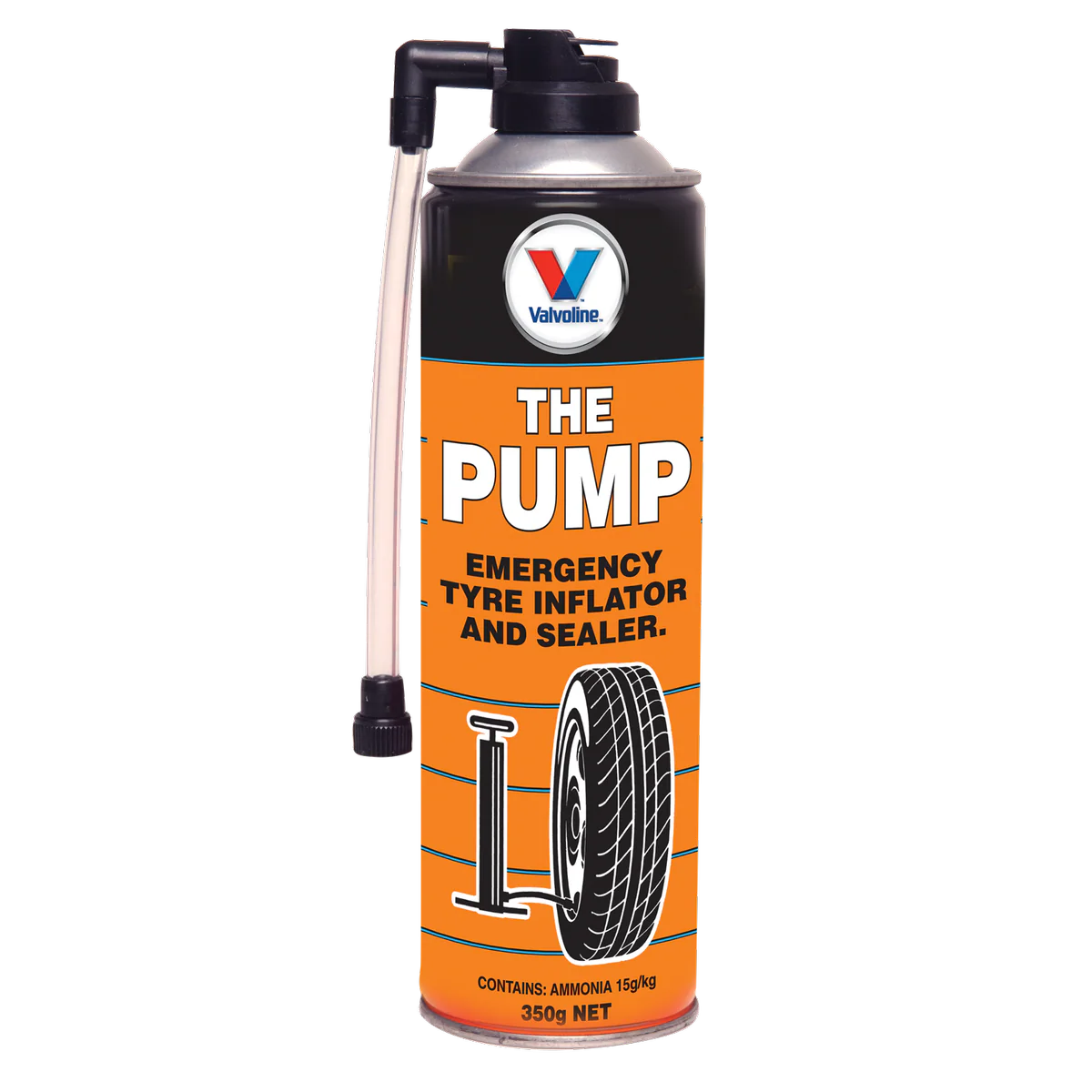 Valvoline The Pump Emergency Tyre Inflator Sealer - Instant Repair - 80mm x 250mm