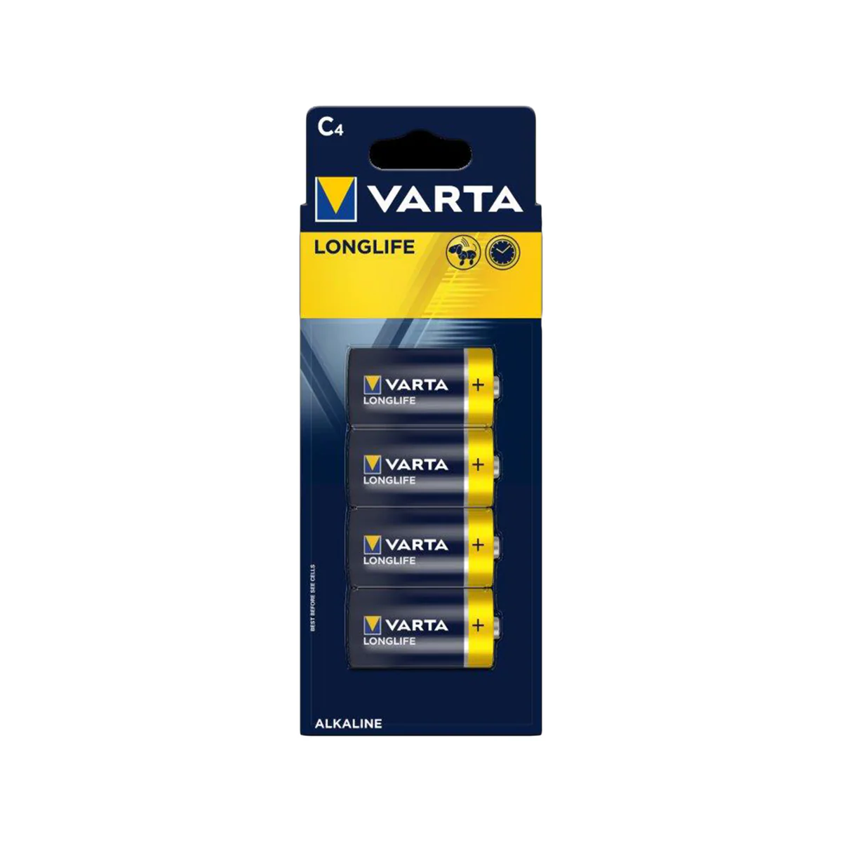 Varta C Alkaline Batteries - 4 Pack - Longlife - Made In Germany