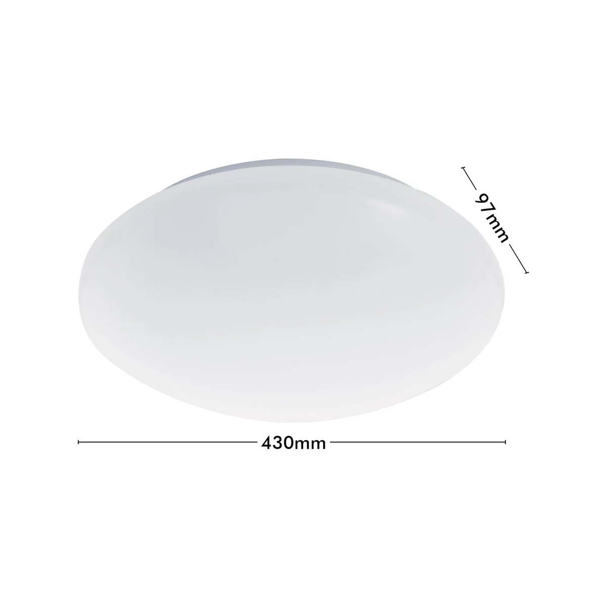 Verve Design 20W 43cm Dion Oyster Ceiling Light - LED - Energy Efficient - Image 5