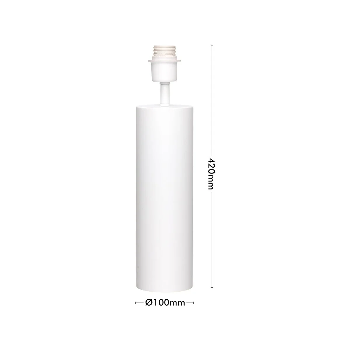 Verve Design 42cm Sierra Lamp Base - Matte White - Indoor Use - Corrosion Resistant - Image 4