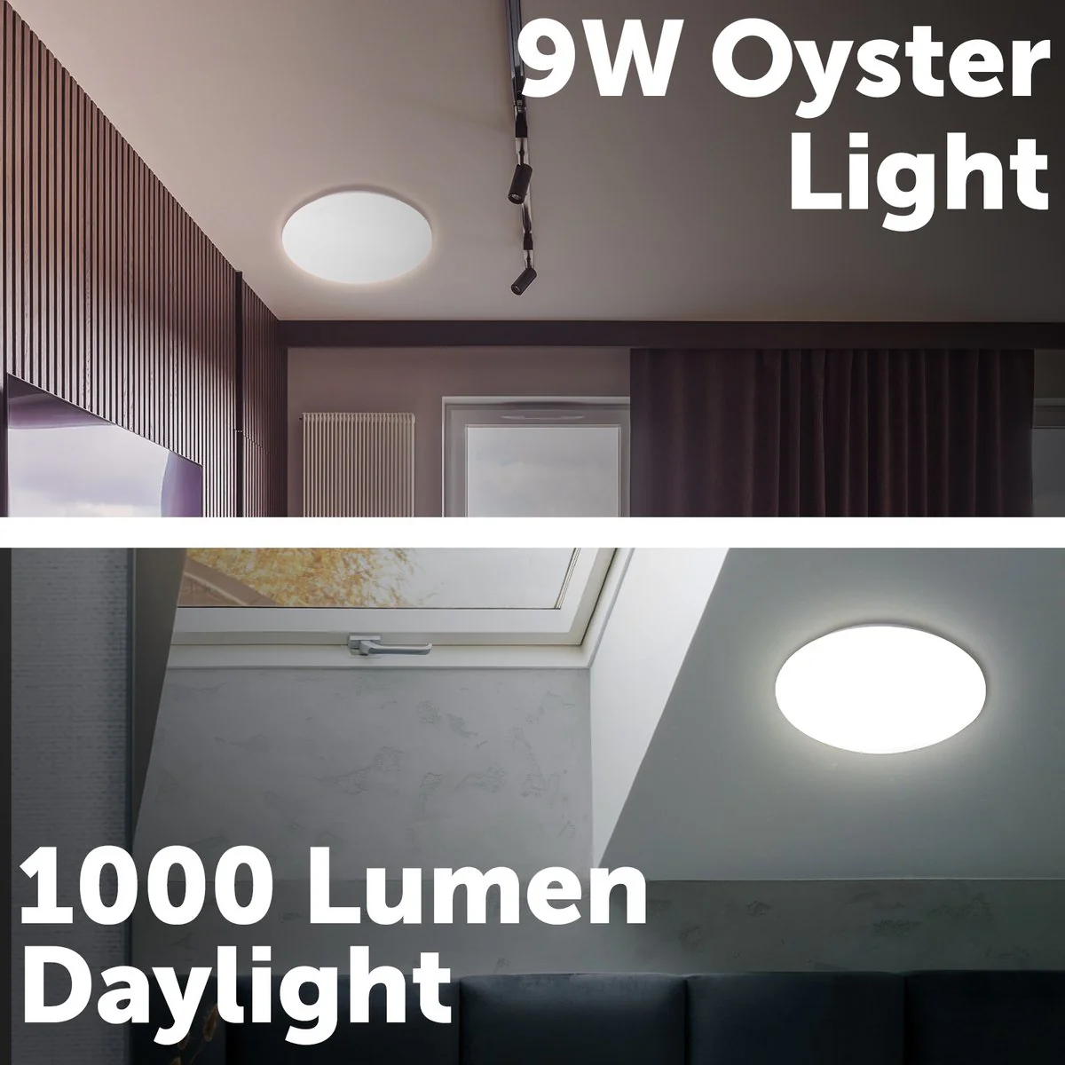 Verve Design 9W Dion Oyster Ceiling Light - 25cm - White - Daylight 5000K - Image 3