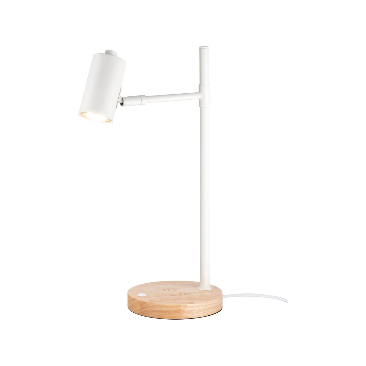 Verve Design Amari Desk Lamp - Wireless Charging - 160mm x 435mm - Matt White - Image 3